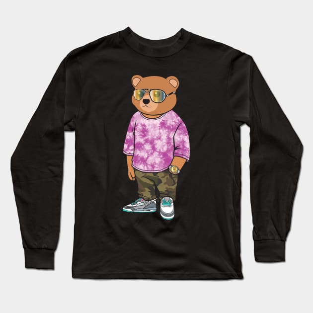 cool teddy bear tee Long Sleeve T-Shirt by janvimar